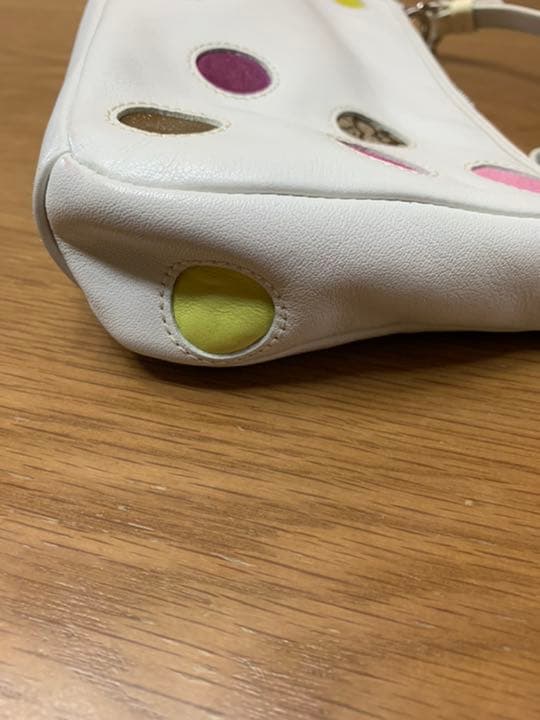 未使用正規品　コーチ 限定コレクション　ポルカドットデミポーチ