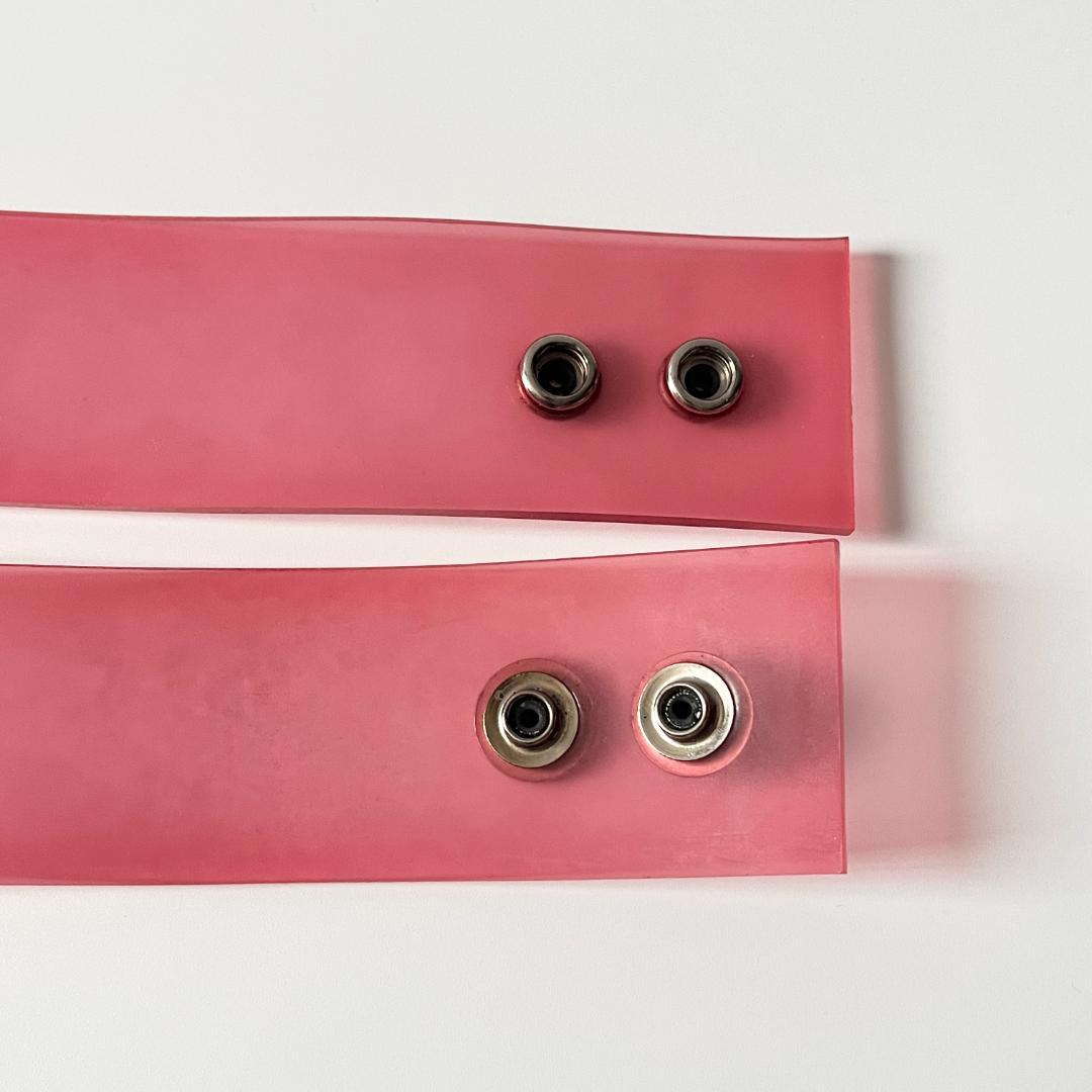 CHANEL シャネル 00C ラバー クリア ベルト ピンク ※コメあり