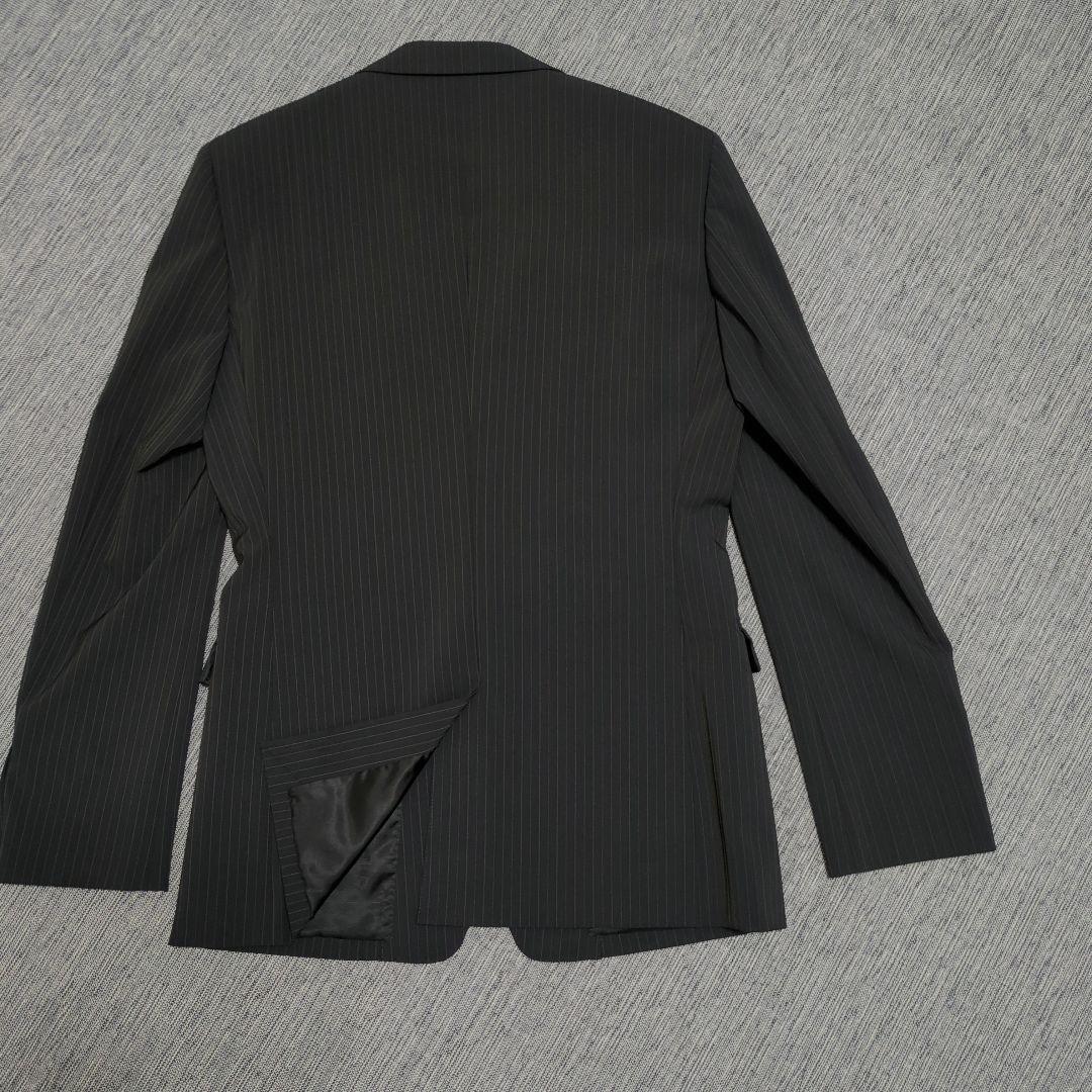 【美品】コムサメン　シングルストライプスーツセットアップ濃紺 サイズLL