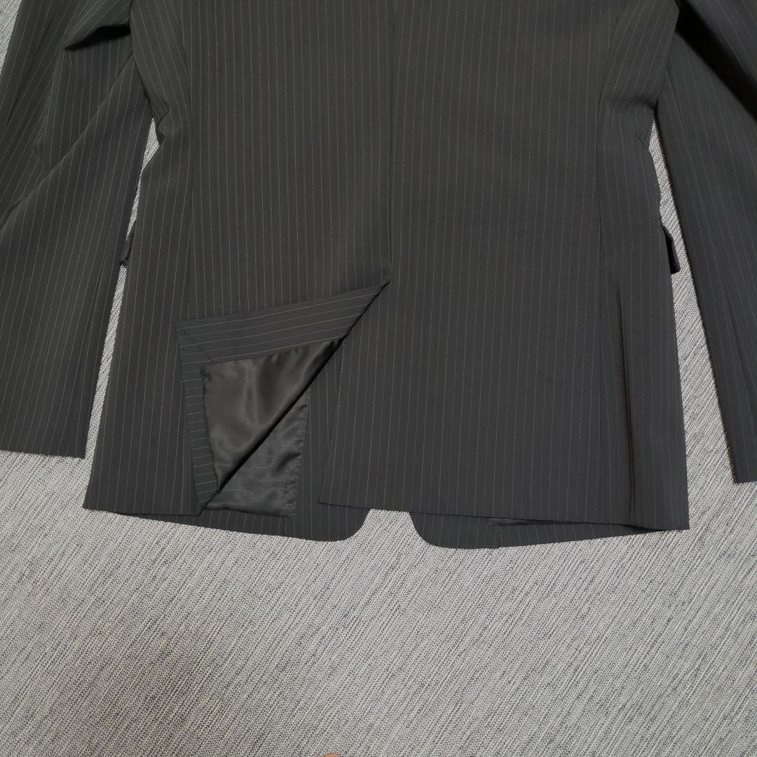 【美品】コムサメン　シングルストライプスーツセットアップ濃紺 サイズLL