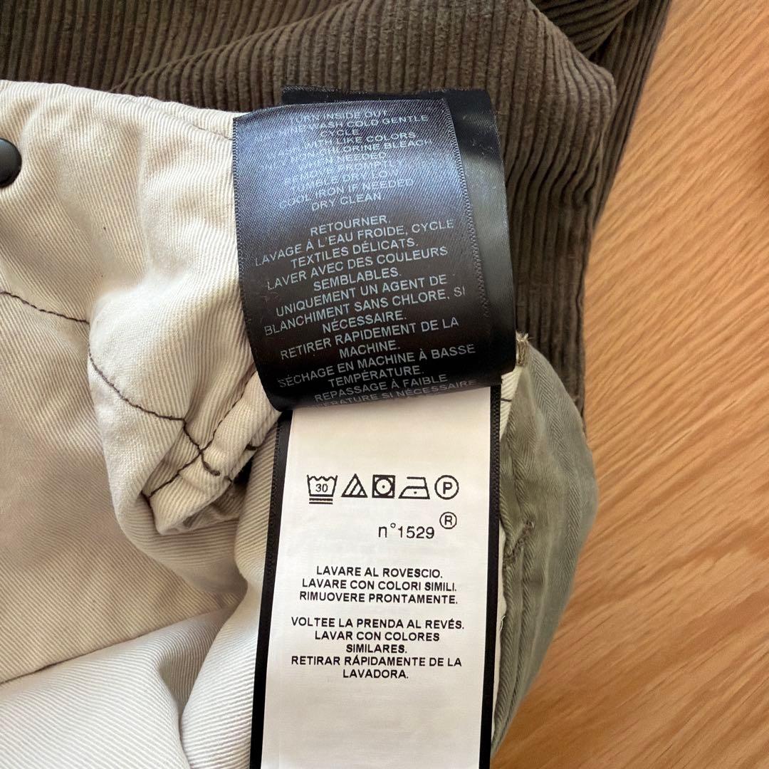 【美品】ＲＲＬプリーテッドコーデュロイパンツ サイズ　サイズ３４✖️３２