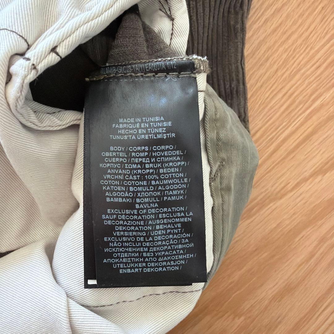 【美品】ＲＲＬプリーテッドコーデュロイパンツ サイズ　サイズ３４✖️３２