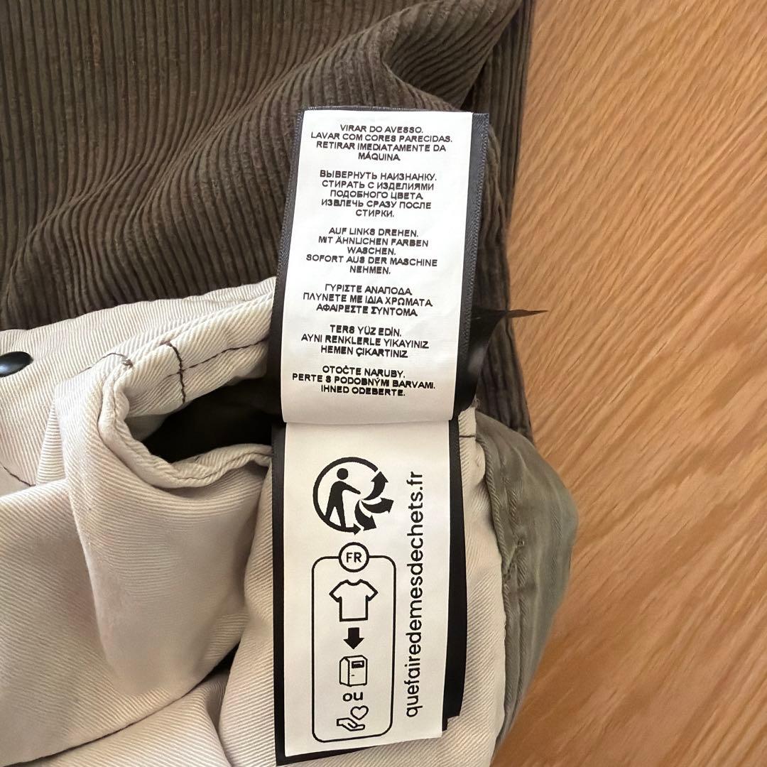 【美品】ＲＲＬプリーテッドコーデュロイパンツ サイズ　サイズ３４✖️３２