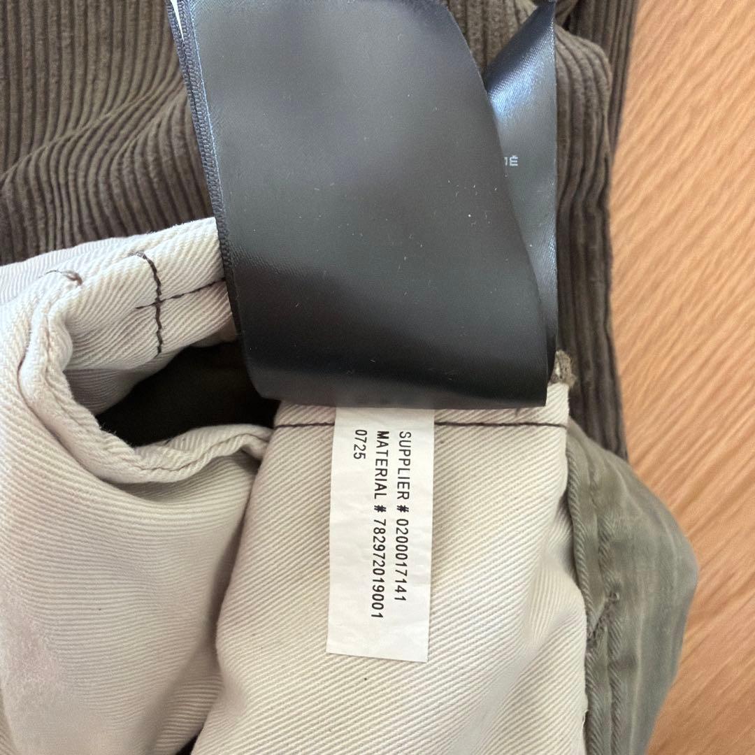 【美品】ＲＲＬプリーテッドコーデュロイパンツ サイズ　サイズ３４✖️３２