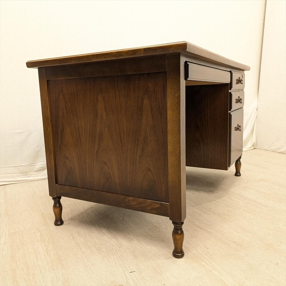 カリモク　コロニアル　片袖机　書斎デスク　学習デスク　ワークデスク　作業机　机