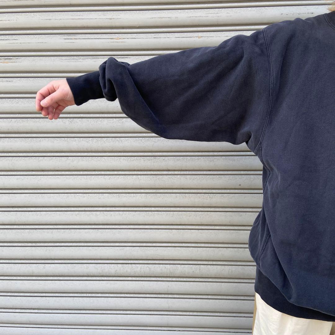 ♾️♾️90s☆USA製☆Champion☆リバースウィーブ☆黒☆XXL☆刺繍