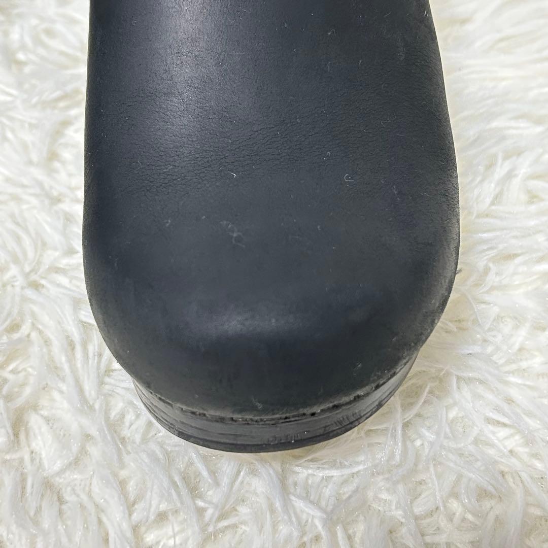 ダンスコ　プロフェッショナル　ブラック　25センチ　サボサンダル　オイルドレザー