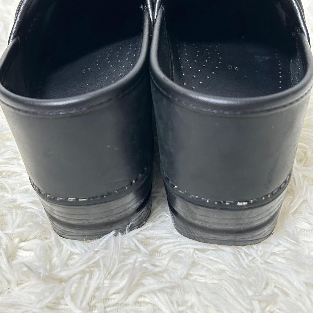 ダンスコ　プロフェッショナル　ブラック　25センチ　サボサンダル　オイルドレザー