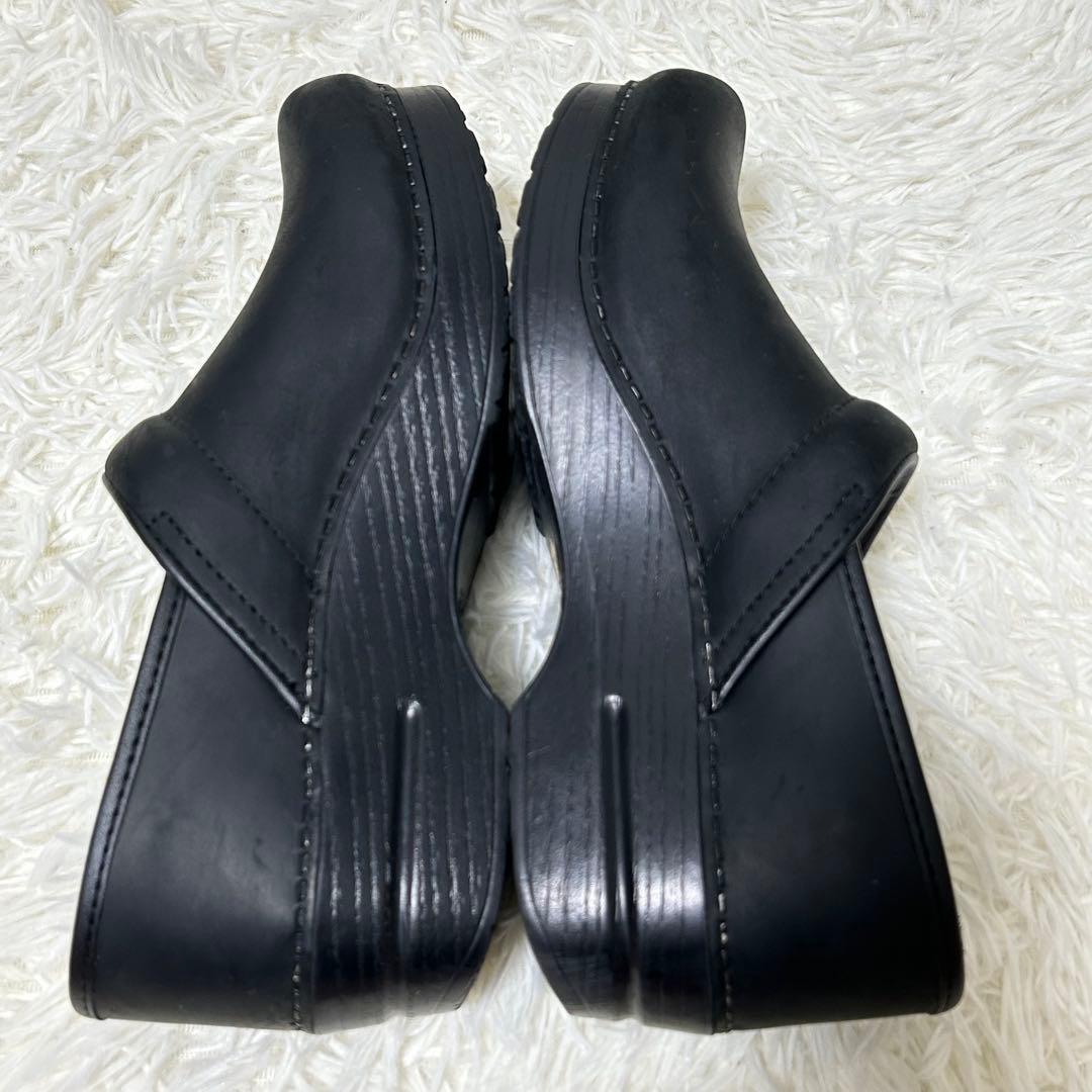 ダンスコ　プロフェッショナル　ブラック　25センチ　サボサンダル　オイルドレザー