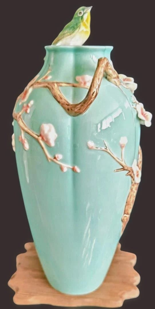 FRANZ フランツ コレクション 花瓶 　梅とめじろ