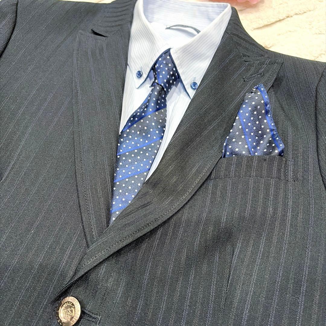 hiromichi nakano 150 ブラックスーツ5点セット 卒業式 男児