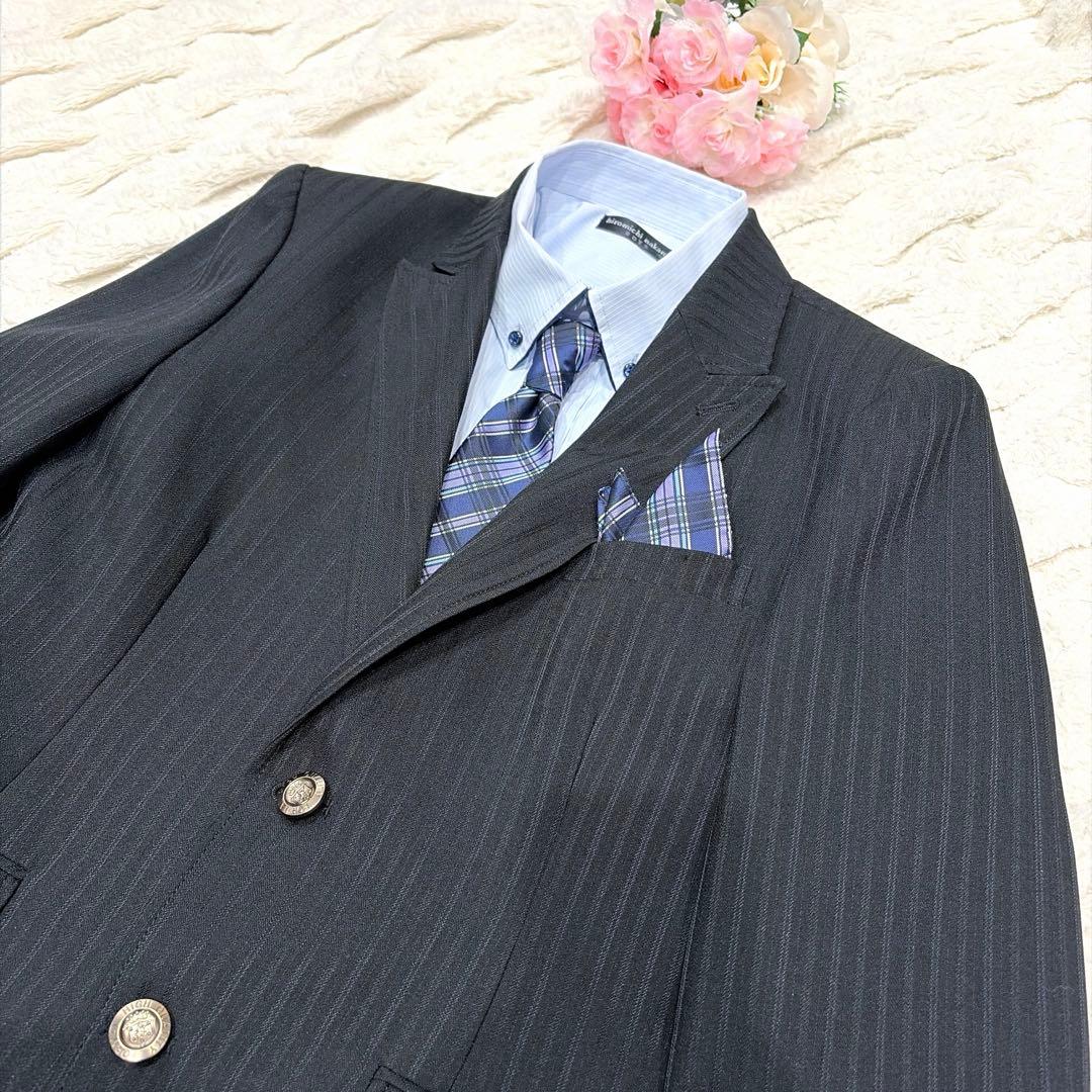 hiromichi nakano 150 ブラックスーツ5点セット 卒業式 男児
