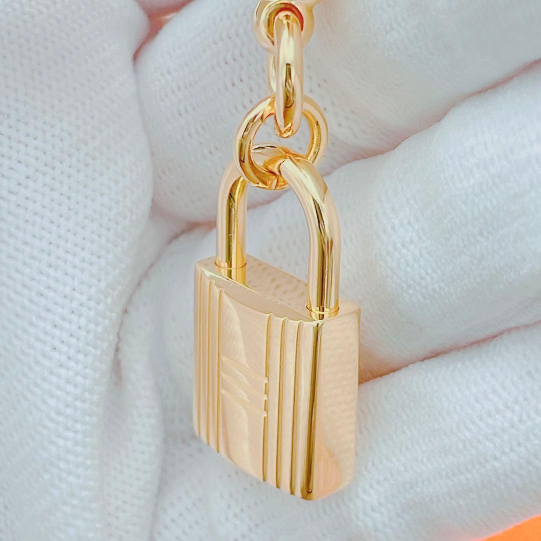 ◇エルメス◇新品仕上済 スカーフリング ループチャームカデナ ゴールド ブランド