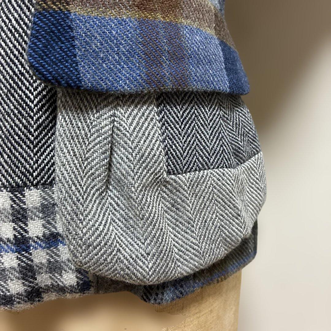 パッチワーク テーラードジャケット レディース