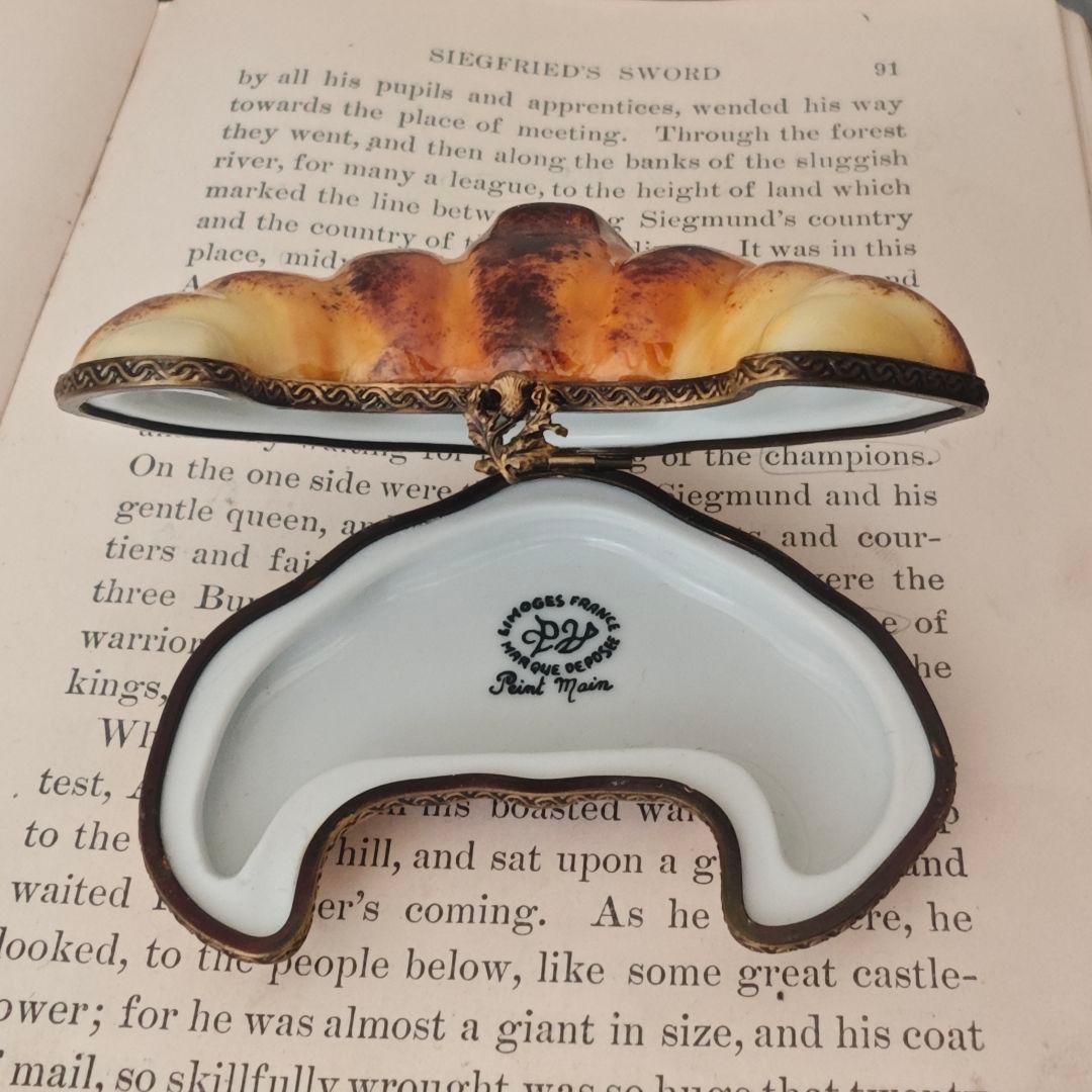 リモージュボックス　クロワッサン　フランス製　ミニチュア　小物入れボンボニエール