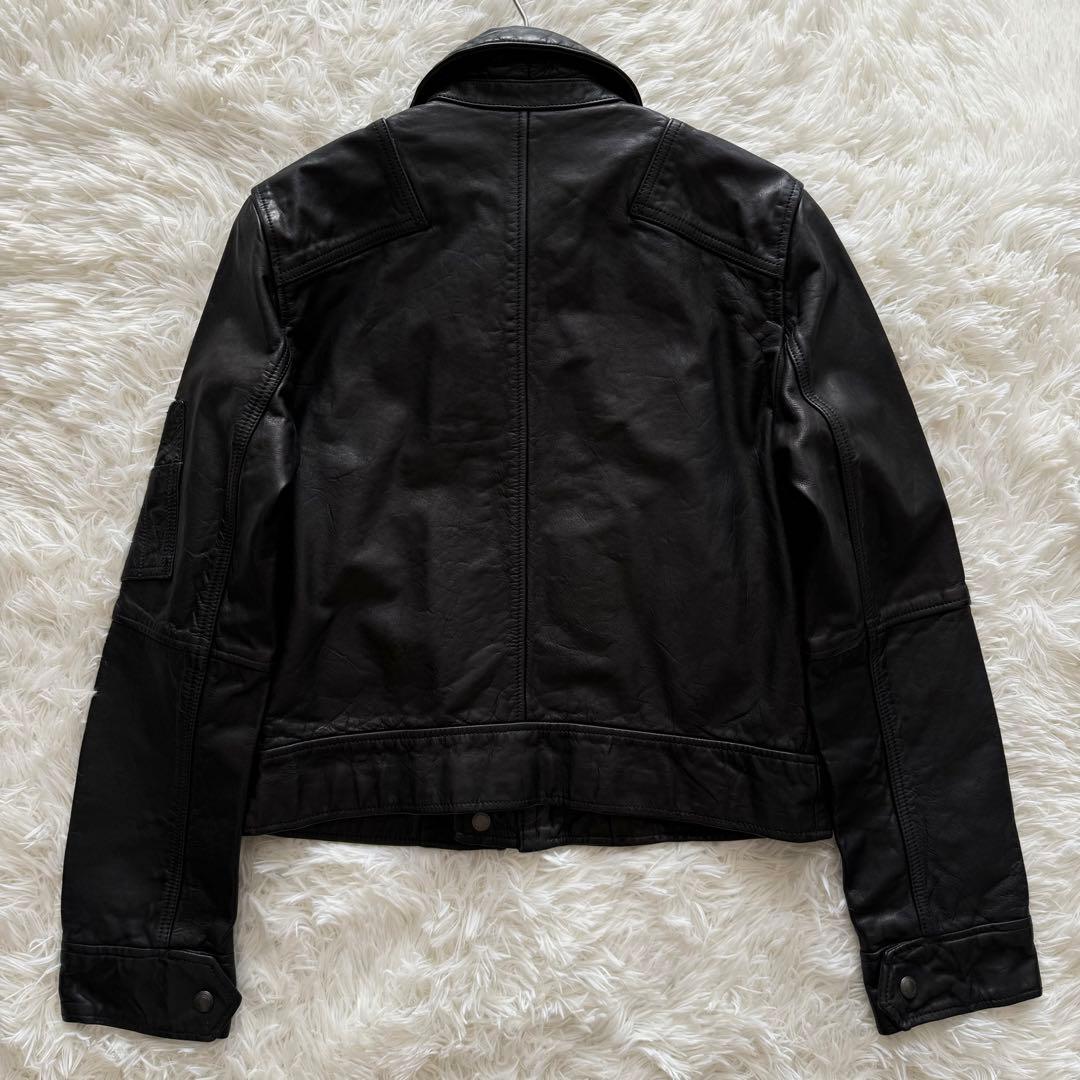 タグ付き【ポロラルフローレン】ライダース　Mサイズ　黒　定価約14万円