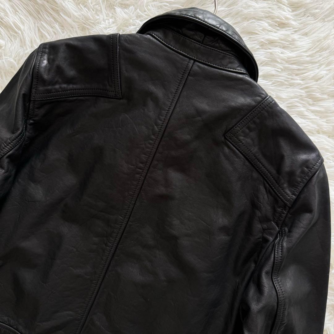 タグ付き【ポロラルフローレン】ライダース　Mサイズ　黒　定価約14万円