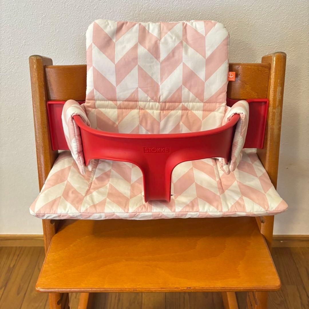 ストッケ　トリップ トラップ　ベビーチェア+ベビーセット+クッション付き