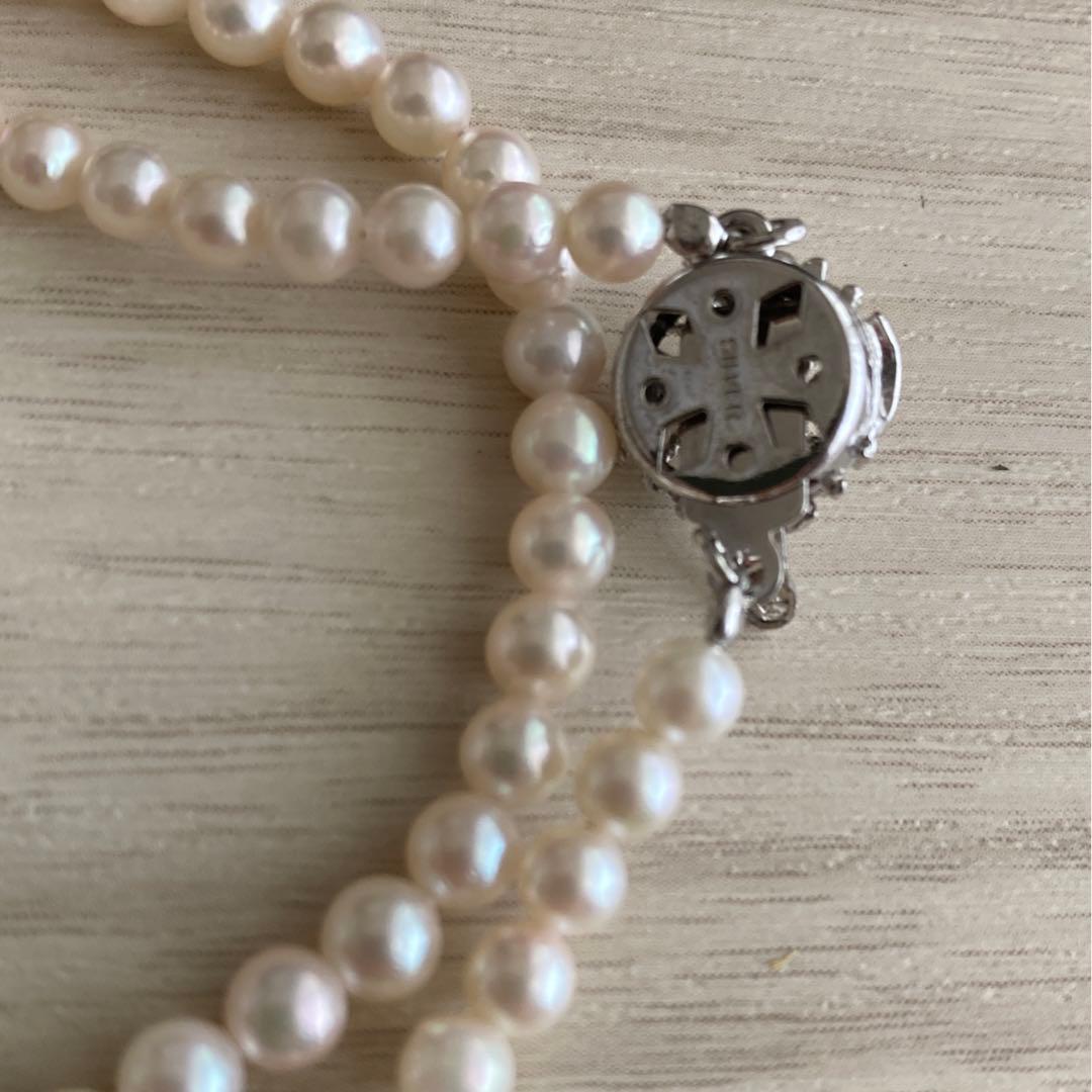 パールネックレス　本真珠　ベビーパール　silver 刻印　アコヤ真珠　冠婚葬祭