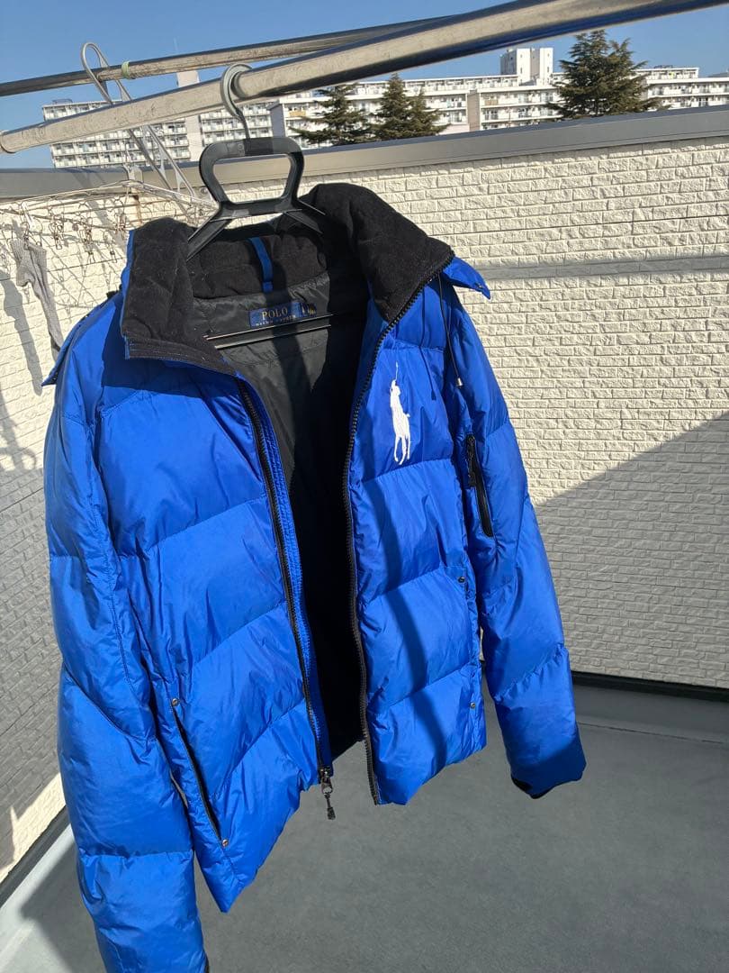 POLO Ralph lauren ダウンジャケット 青　180/100A L