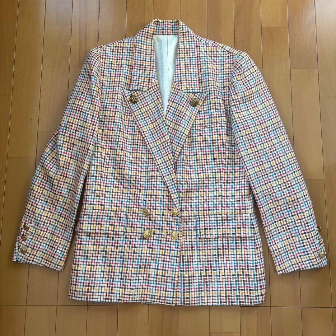 エルメス チェック ジャケット ブレザー スーツ