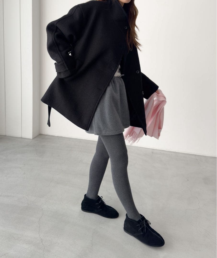 新品　El mar　フリースミニスカート　ミニスカ　キャナルジーン　フリース