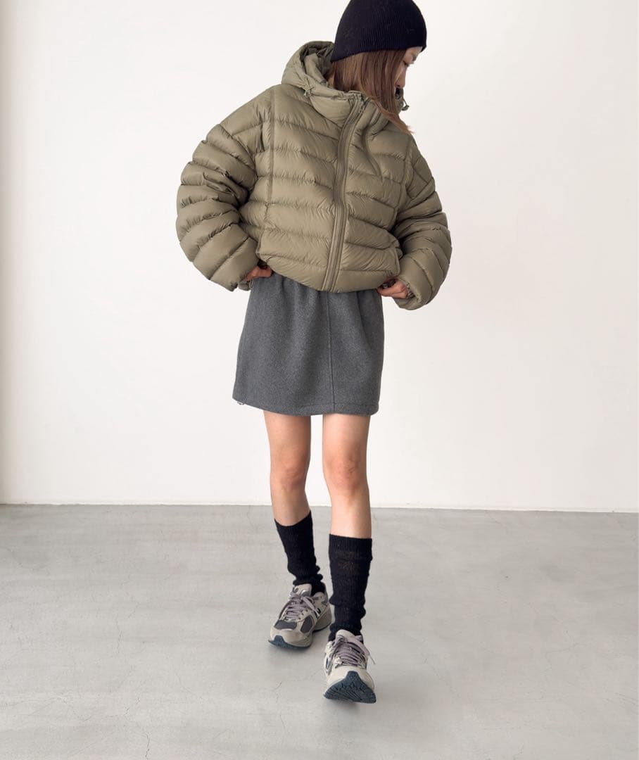 新品　El mar　フリースミニスカート　ミニスカ　キャナルジーン　フリース