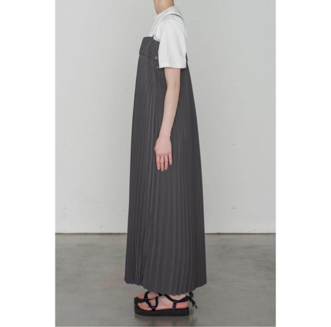 HYKE TAFFETA PLEATED MAXI DRESSサイズ1 未使用