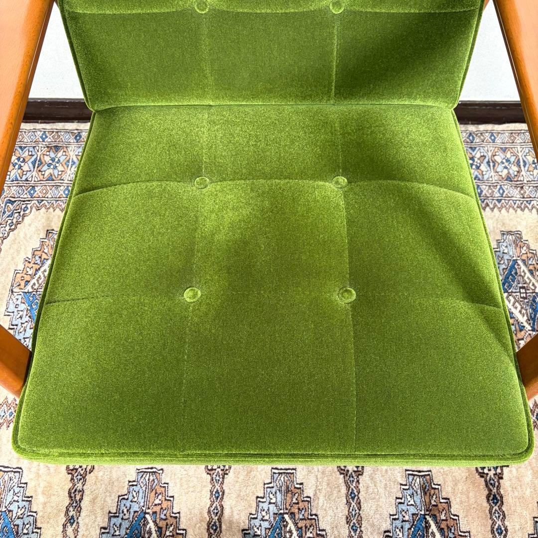 専用　25年製 美品 カリモク60 Kチェア モケットグリーン 1シーター 1P