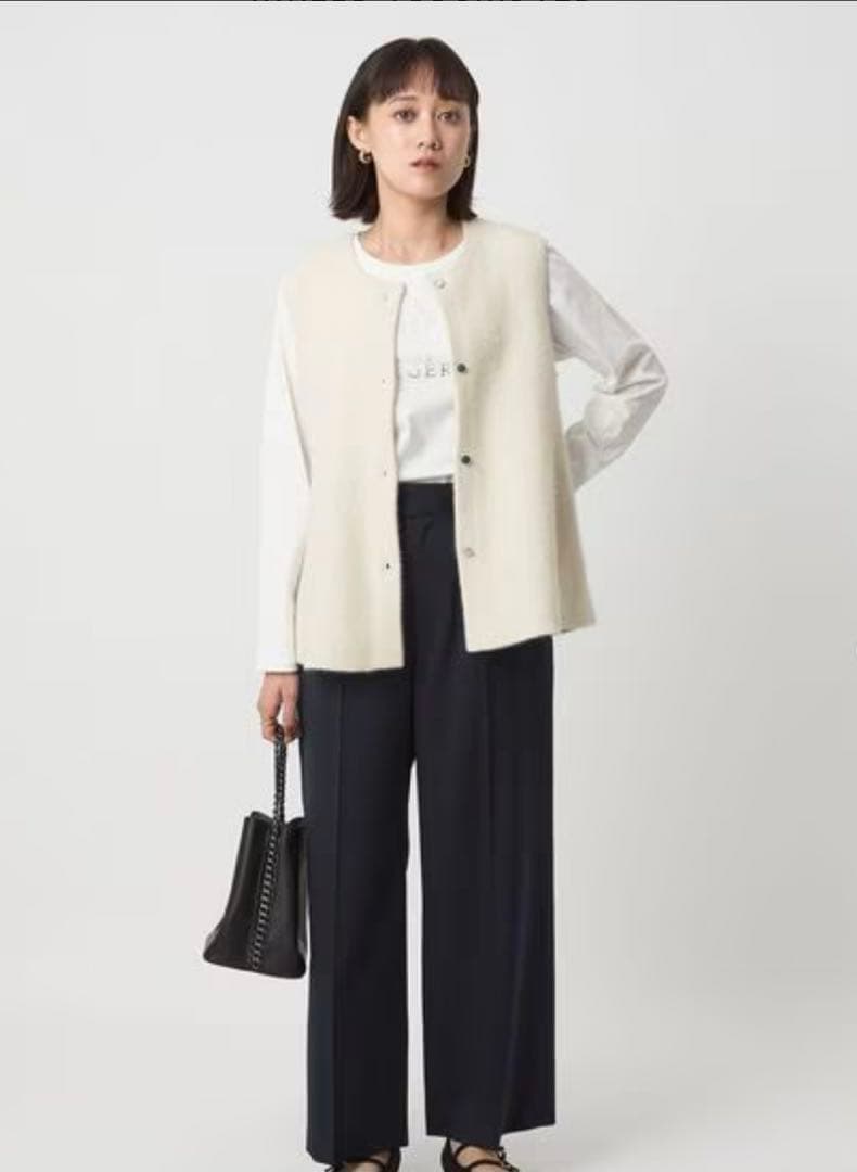 グリーンレーベルリラクシング FOXブレンド セッケツ ニット ジレ　タグ付き