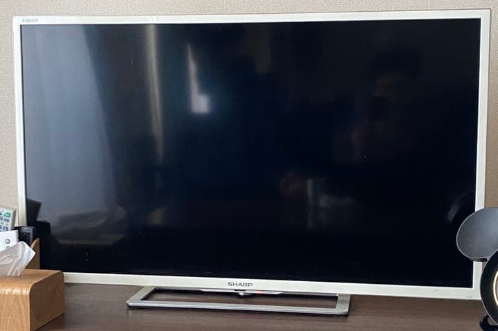 ホワイトテレビ　液晶テレビ　シャープ　40インチ　LC-40F5