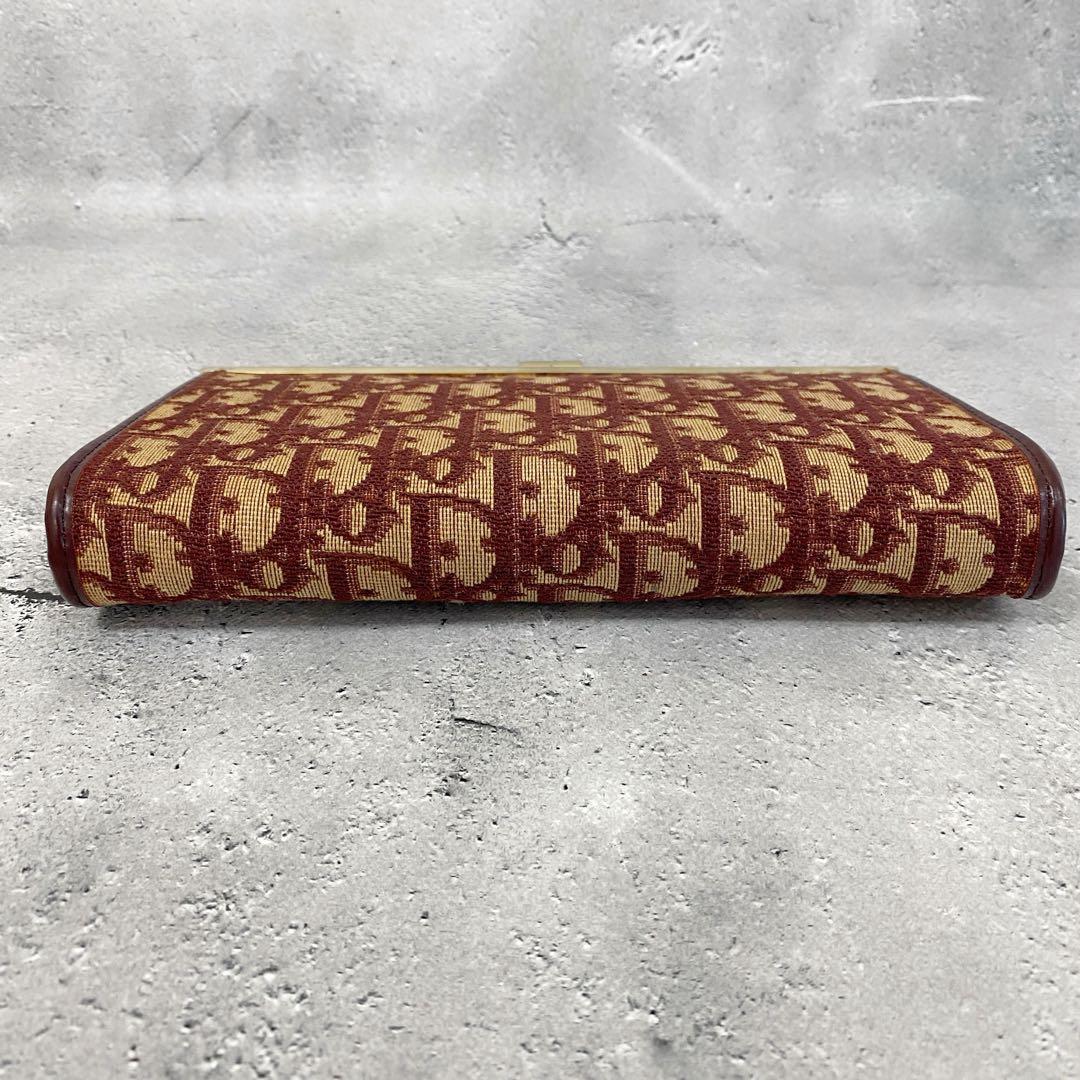 美品 Christian Dior トロッター がま口 クラッチバッグ ポーチ