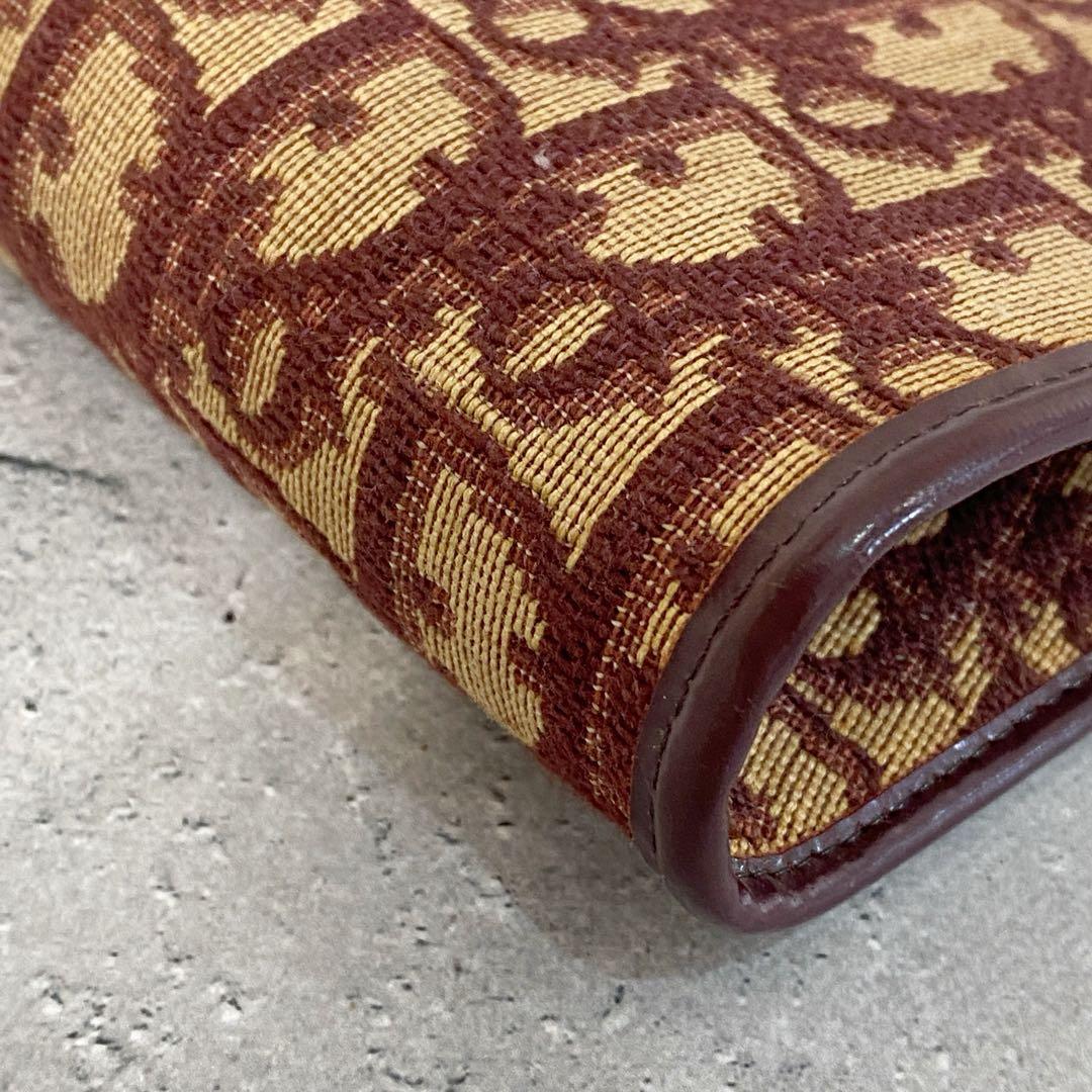 美品 Christian Dior トロッター がま口 クラッチバッグ ポーチ