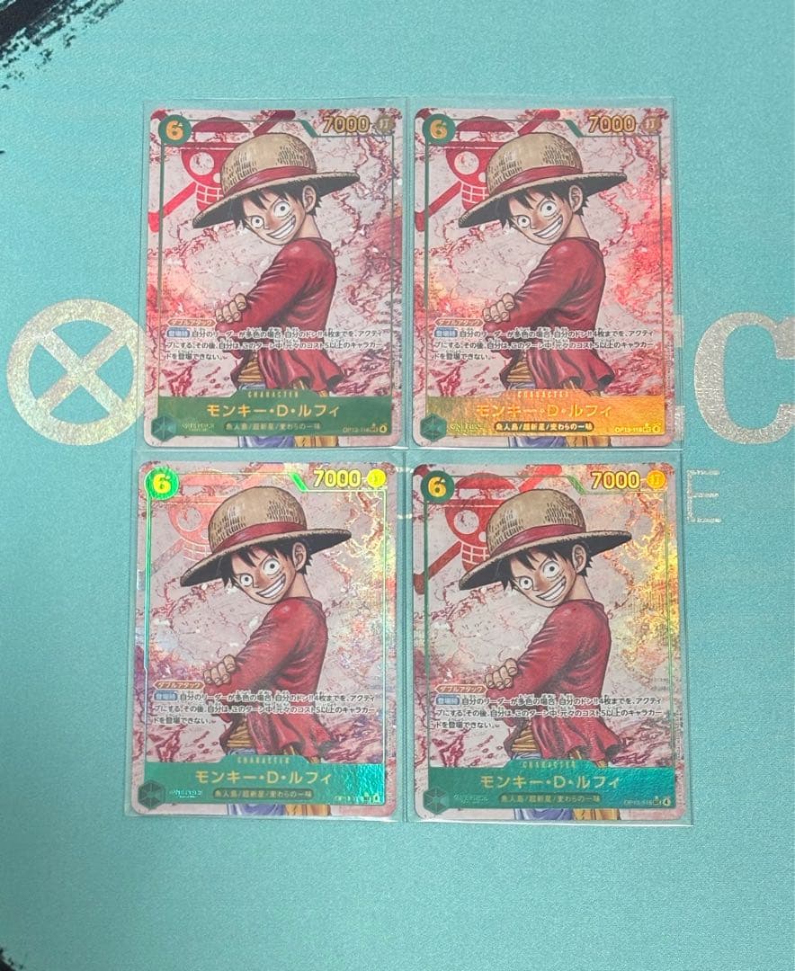 ワンピースカード　SECパラルフィ　４枚