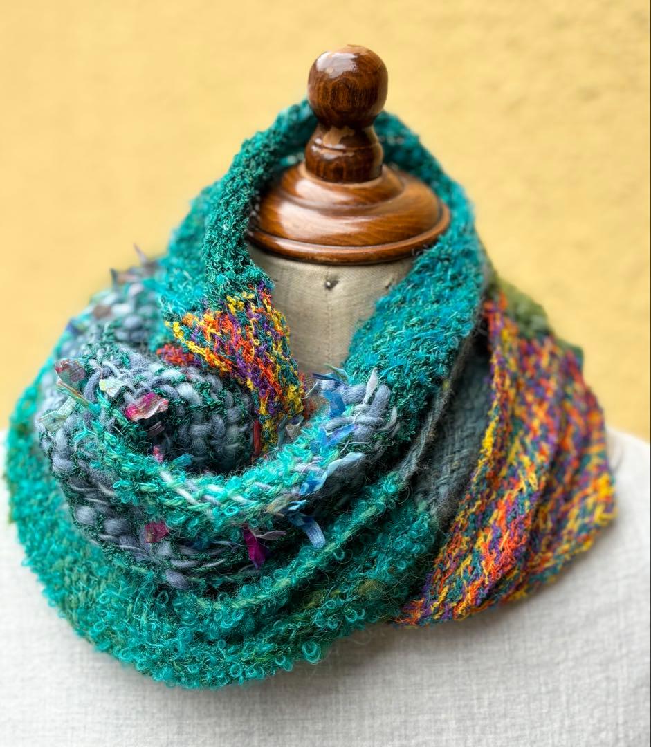 {いらっしゃいませ様 リクエスト 3点 まとめ商品ハンドメイド★手織りスヌード