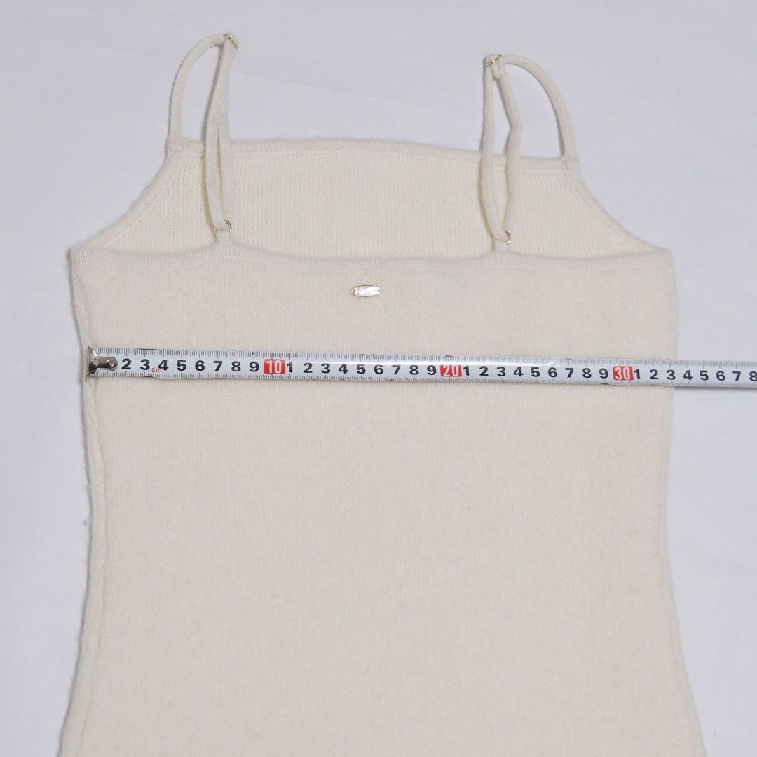 25AW anuans カシミヤブレンドキャミソールニットワンピース