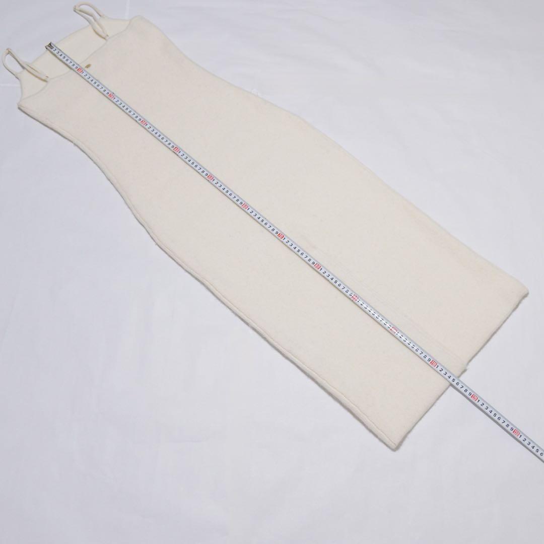 25AW anuans カシミヤブレンドキャミソールニットワンピース