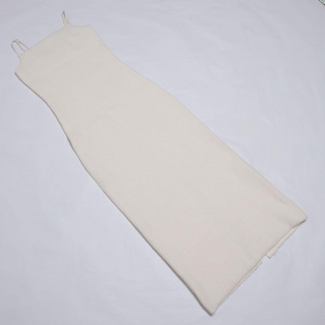 25AW anuans カシミヤブレンドキャミソールニットワンピース