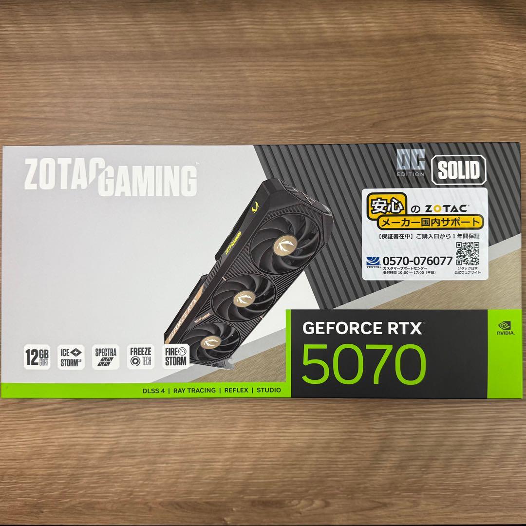 グラフィックボード・グラボ・ビデオカード ZOTAC GeForce RTX 5070 12GB