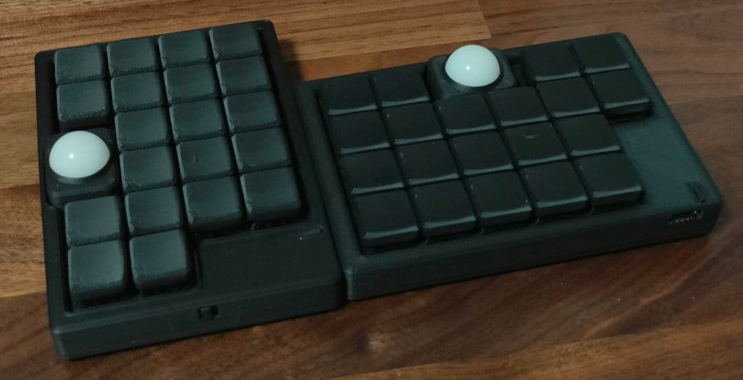 Pyuron ZMK 無線ダブルトラックボールキーボード