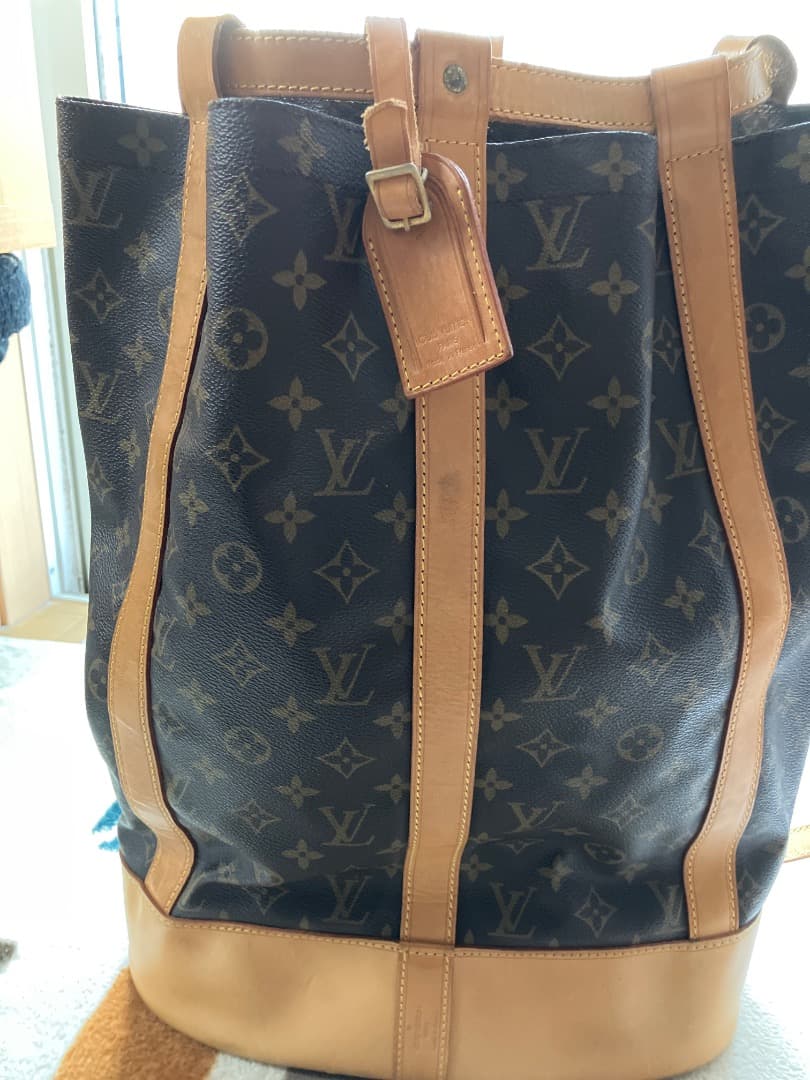 Louis Vuitton トートバッグ ネイビー/ベージュ