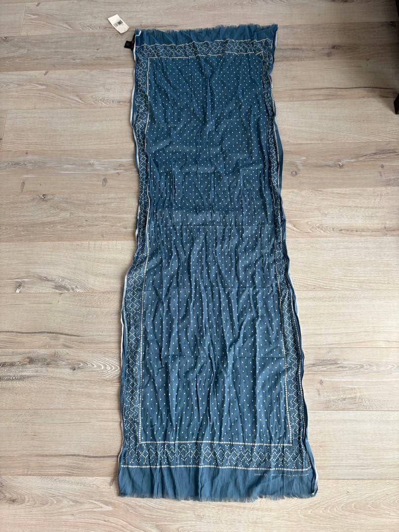 RRL　dot stole インディゴブルー