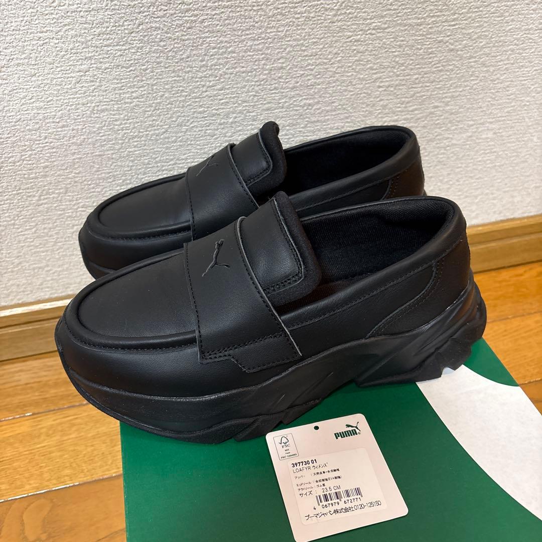 PUMA Loafyr Wns ローファー（ブラック）23.5