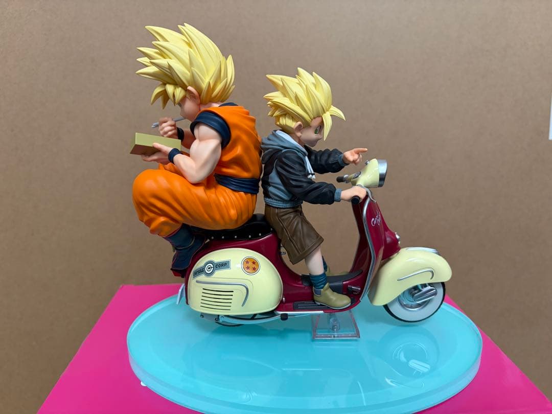 デスクトップリアルマッコイEX ドラゴンボールZ孫悟空＆孫悟飯＆バイク