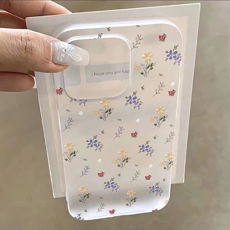 花柄クリアケース