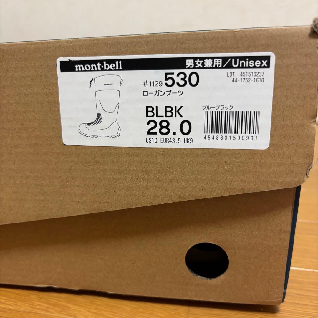 モンベル　ローガンブーツ　28.0 黒