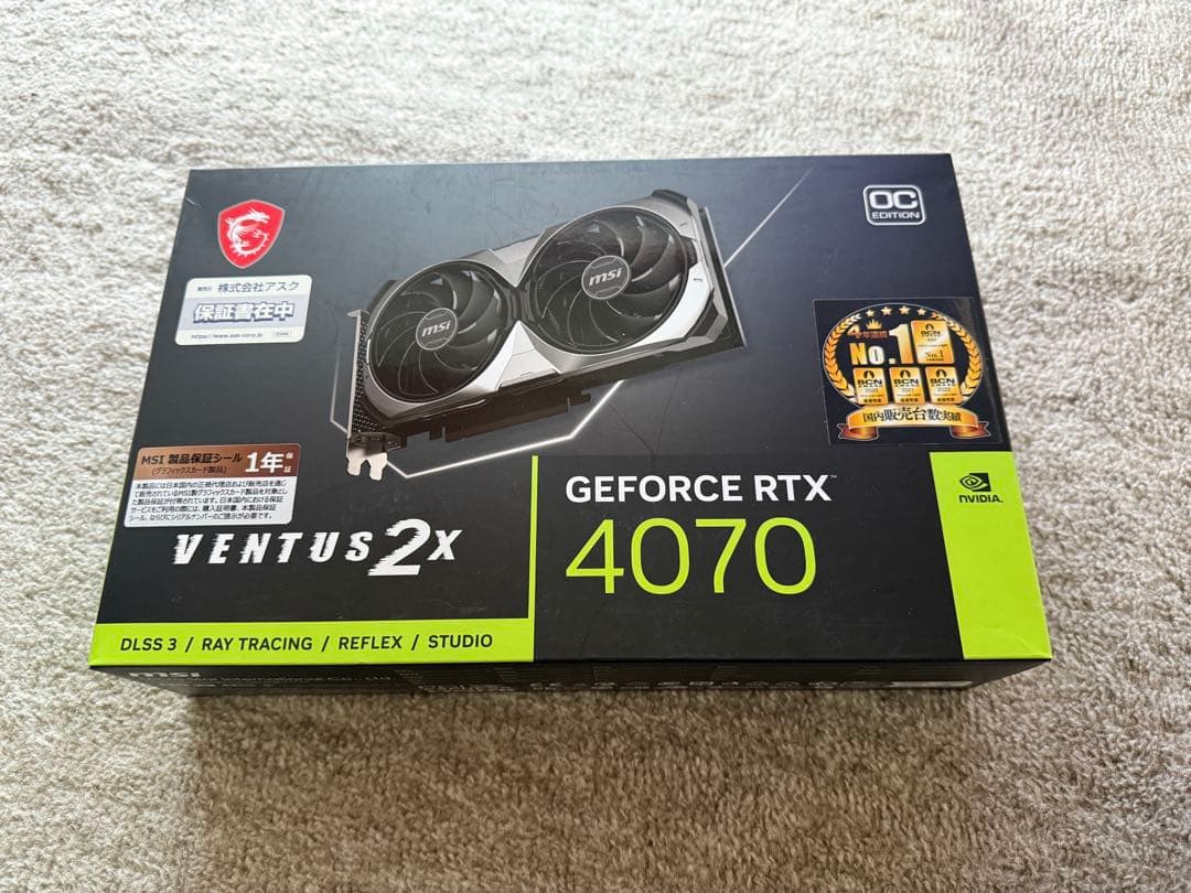 MSI GEFORCE RTX4070 グラフィックボード