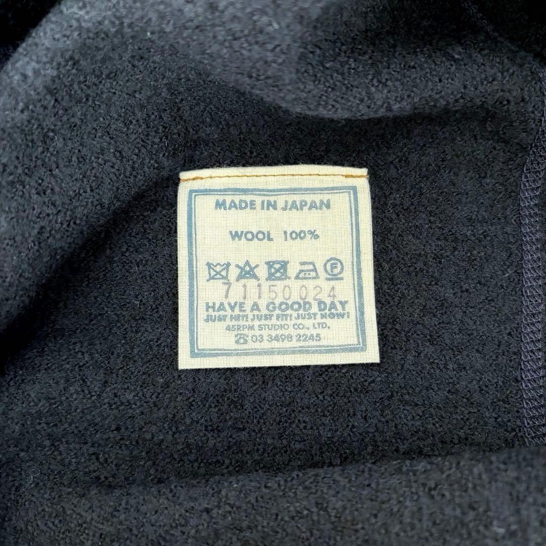 未使用級✨45R アルル縮絨のフードドレス フード付きニットワンピース FR