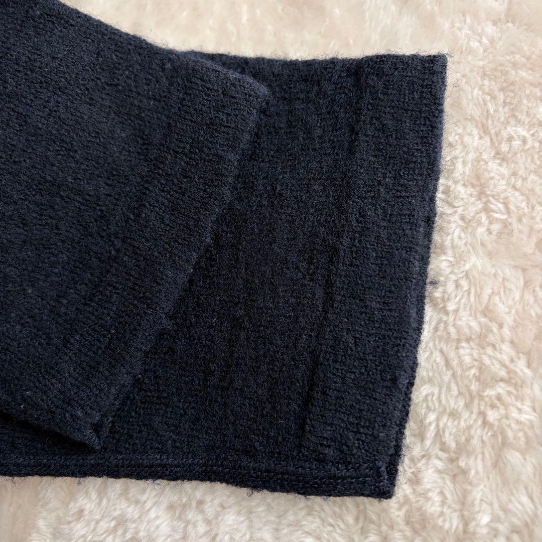 未使用級✨45R アルル縮絨のフードドレス フード付きニットワンピース FR