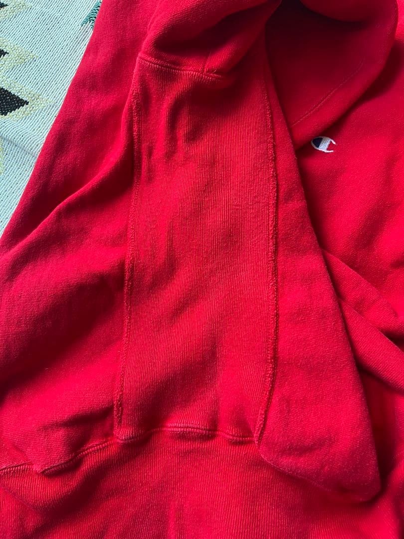 champion usa リバースウィーブ 美品 スウェット 赤 刺繍タグ